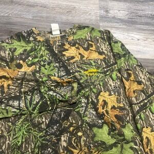 Vintage Y2K 2000s Jerzees Mossy Oak Obsession Camouflage Mens Hunting Camo Shirt